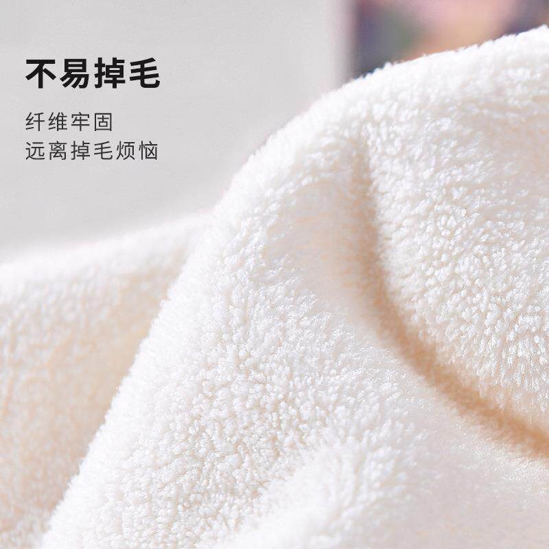 浴巾单条装超细纤维不易掉毛家用可爱少女立体耳朵宿舍吸水速干