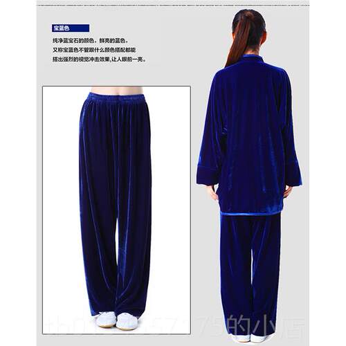 正品极加服灯笼裤厚秋冬女金丝绒太裤子男同款太极拳练功服裤武术