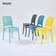 现代镂空塑料椅洽谈书桌椅小户型靠背椅时尚 简约餐椅会议培训椅子