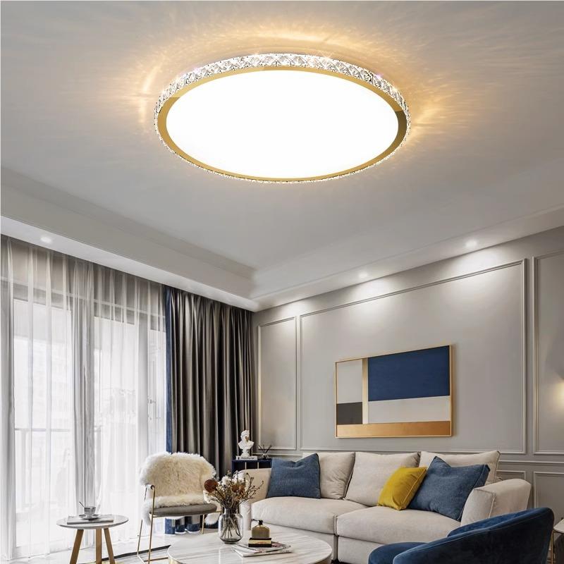 水晶吸客厅灯e简约现圆代大气ld顶灯202394463年新款轻奢1米形大