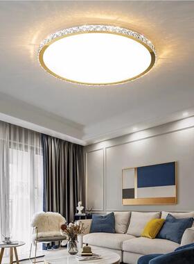 水晶吸客厅灯e简约现圆代大气ld顶灯202394463年新款轻奢1米形大