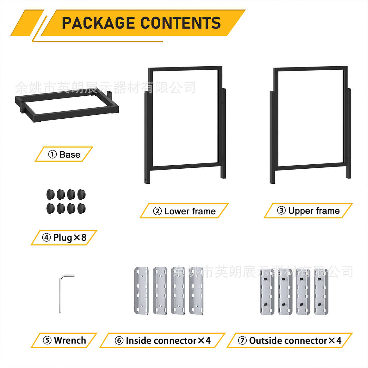 展示架广告牌单双面铁质海报架立式落地kt板户外防风
