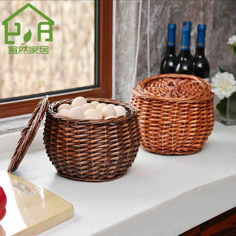 藤编家用鸡蛋筐竹编创意草编收纳篮鸡蛋篮子竹篮子柳编置物筐篓子,收纳整理,其他收纳篮,淘宝优惠券,粉丝福利购,淘宝优惠卷