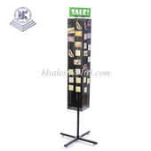 站立式 旋转四面背板展示架挂架 铁制展示架