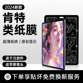 ipad类纸膜ipadair5膜适用苹果pro11寸2021手写2022磁吸12.9贴膜4可拆卸mini6磨砂9纸质3钢化膜8平板7画