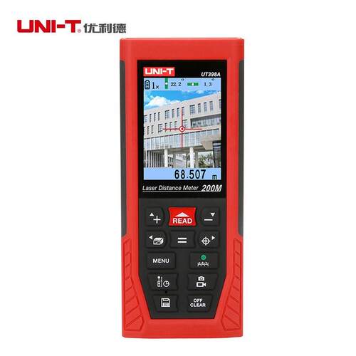 UNI-T优利德激光测距仪可视带摄像头录音录像锂电多功能UT398A