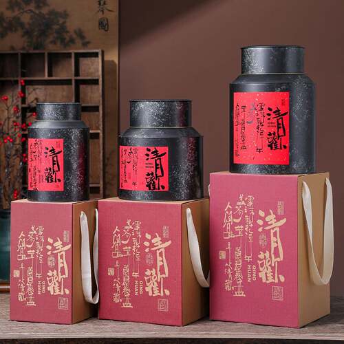 茶罐铁罐大号陈储存罐茶叶包装罐长远工艺普金洱茶六堡茶茶叶叶罐