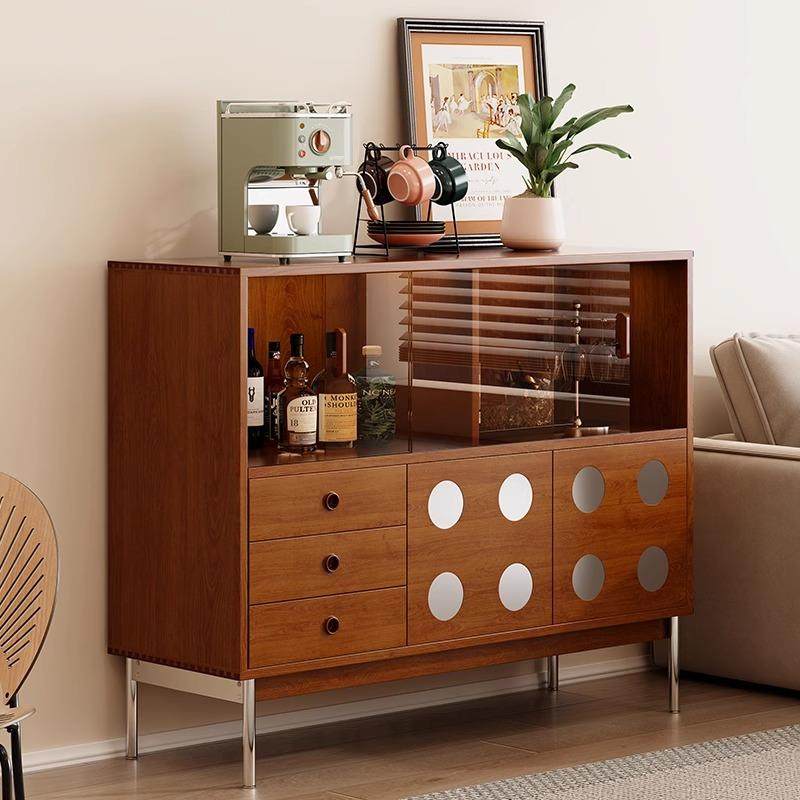 中古风餐边柜实木展示柜复古客厅玻璃酒水柜小户型家用玄关柜斗柜,住宅家具,斗柜,淘宝优惠券,粉丝福利购,淘宝优惠卷