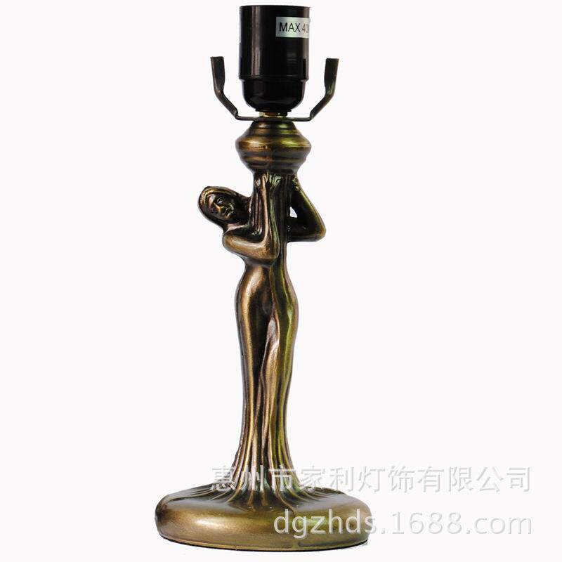 厂家直供彩色玻璃台灯别墅装饰台灯灯具浪漫粉红玫瑰台灯婚庆版