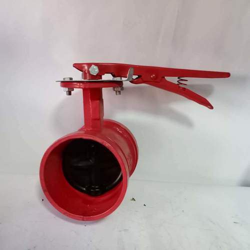 D81X-16Q手柄沟槽蝶阀口径齐全软密封蝶阀大花体蝶阀消防蝶阀厂家