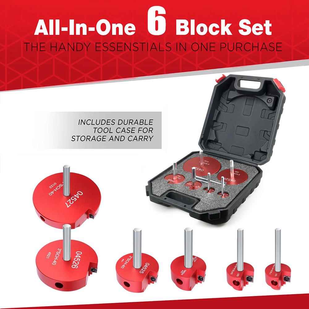 6件套PVC管道铰刀 水管接头工具 扩管刀 PVC Pipe Reamer