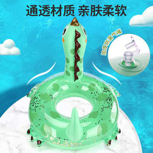 游泳圈水上批发玩耍圆形充气恐龙儿童绿色圈swimbobo小泳创意设计