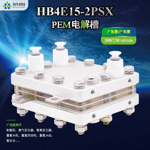 300mL进口纯水电解槽制氢机部件制氢模块电解水膜电极电解槽