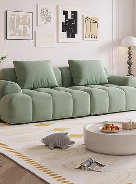 约油布戈奶风猫抓皮泡芙沙发客238厅简出租屋寓直排小户型公布艺