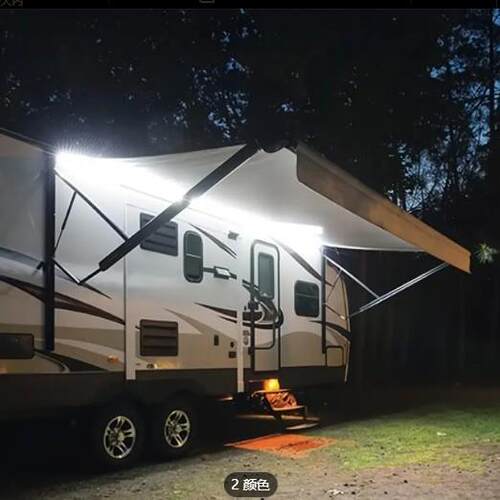RV房车遮阳帘灯，12V 19.69FT 5米房车外部灯，食品车卡车保姆车