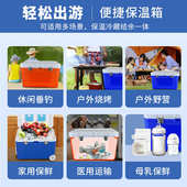新品 65LEPS保温箱外卖送餐冷链运输冷藏箱PU户外海钓烧烤野餐保鲜