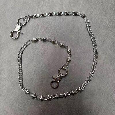 Jeans waist chain rivet pants chain bag hanging chain