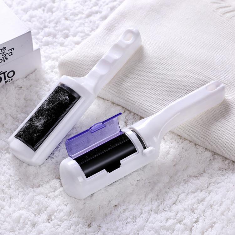 带盖静电刷毛器新款刷毛器防静电双面干洗刷衣服除尘器除毛刷厂家