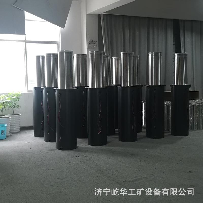 屹华全自动小区学校防撞路障电动液压升降柱不锈钢停车场伸缩地桩