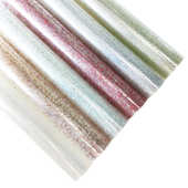 厂家直销0.5mm厚TPU亮片透明膜有色金葱闪粉超透膜手袋箱包面料