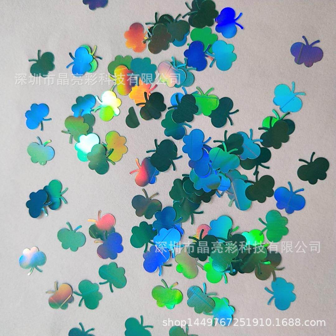 油包手袋流沙3 4 5 67mm蝴蝶形亮片箱包装饰PET亮片镭射闪光珠片