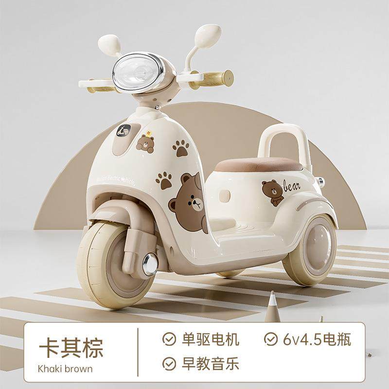 正品新款儿童电动摩玩具托车儿童可人遥控车子宝宝三轮车小孩坐礼