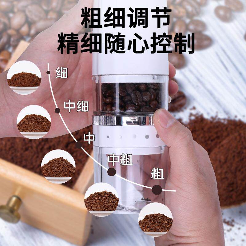 便携式咖啡豆研磨机家用小型电动咖啡磨粉机手动磨豆机咖啡器具