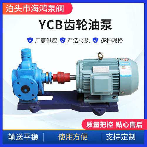 YCB圆弧齿轮泵厂家供应ycb10化工圆弧齿轮泵卧式铸铁齿轮泵