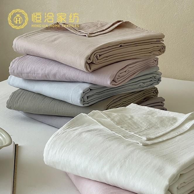 超柔全棉双层纱单独床单床笠被套枕套一对装自由搭配纯棉宿舍单品