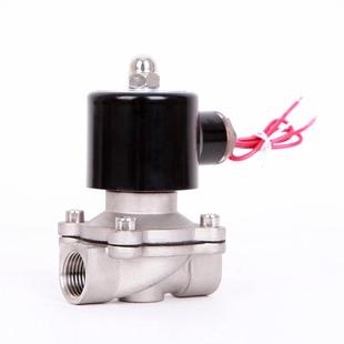 AC220VDC24V 304不锈钢常闭电磁阀 气阀 开关阀 DC12V现货BX 水阀