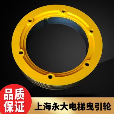 上海永大电梯对重导向轮对重反绳轮曳引轮定制尺寸铸铁永大轿顶轮