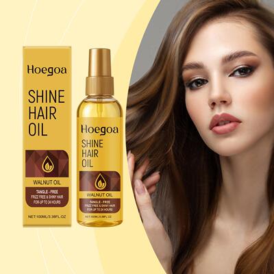 HOEGOA Walnut Brightening Hair Oil makes your hair soft, man