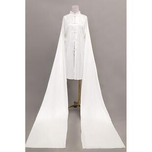 正品新款水杭纺真丝水袖专业舞男士水袖纺古典舞蹈戏曲演出服男黑