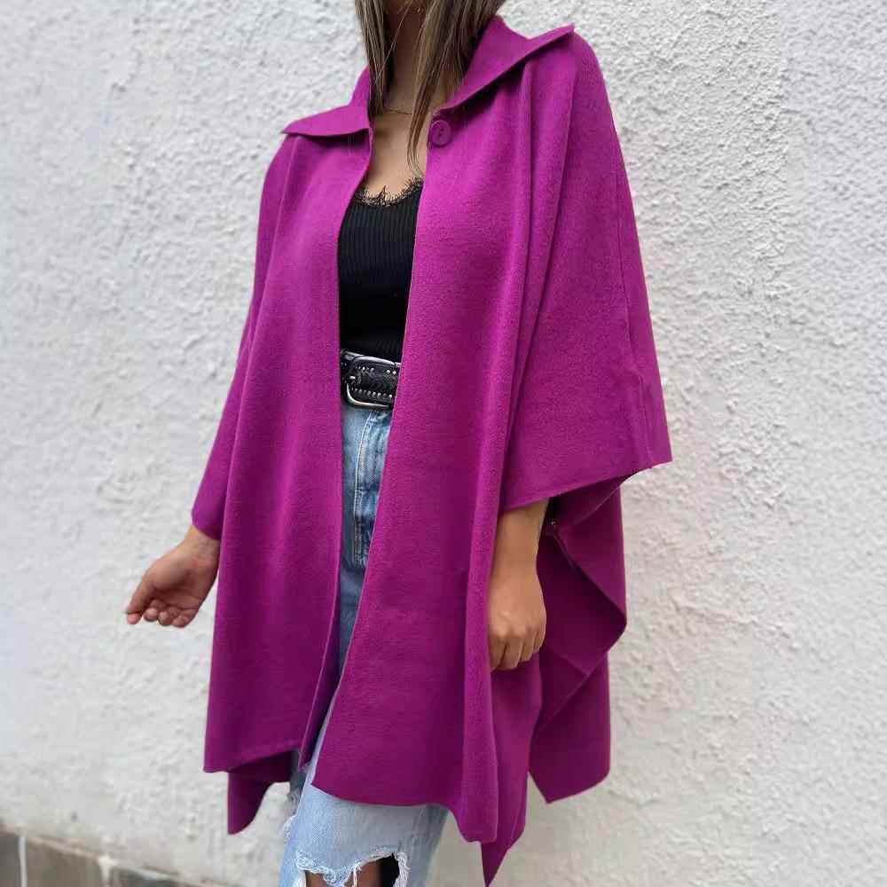 windbreaker button solid womens casual loose color One
