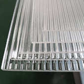 透明亚克力板粗细条纹板碎冰花钻石PMMA波浪纹有机玻璃板乳白磨砂