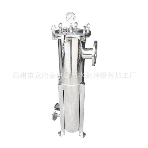 厂家直供不锈钢抱箍2号机袋式过滤器卡箍式井水河水泳池水过滤器