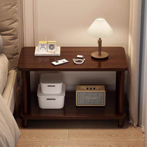 木床头柜全约实木简现代CBD出租房用简实易家床用卧室边柜床头置