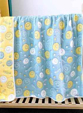 947秋冬0层纱布被加1厚A毛巾被儿童被纯棉午睡毯单FML双人盖毯子