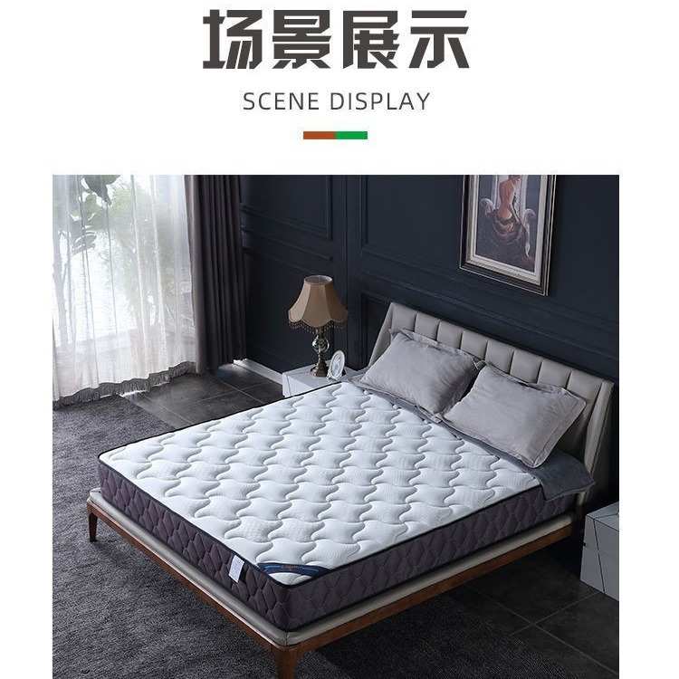 席梦思弹簧床垫20厚家用乳胶椰棕出租房1.8米1.5双人软硬床垫子
