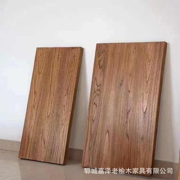 复古老榆木原木板材家具装修地板楼梯板材家用卧室书桌飘窗板材