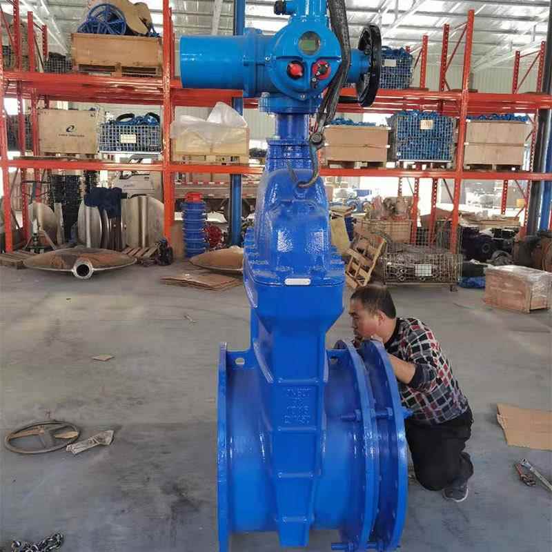 软密封伸缩闸阀电动闸阀法兰球墨铸铁闸阀河北厂家SZ45X-16Q