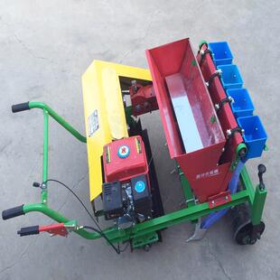 种蒜机大蒜播种机4行汽油自走式 大蒜种植机家用兖州漕河适用