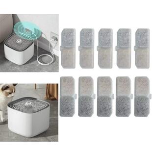 10pcs Cat Water Fountain Filter Replacement Filters Pet Cats
