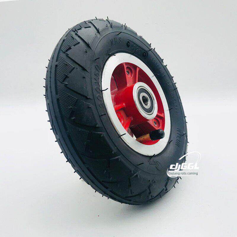 8寸小海豚电动滑板车200*50前轮毂 前后铝轮毂 自制改装 轮毂配件