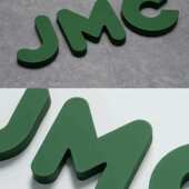 哑光烤漆字亚克力水晶字背景墙logo发光字PVC招牌立体