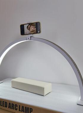 跨境半月桌美容A0024美甲面灯美容院美店修甲美绣妆美甲睫纹U弧形