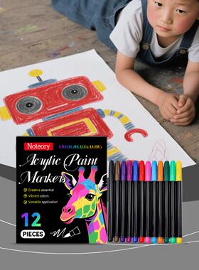 Noteory Colorful Markers: Vibrant, Opaque, and Durable for H