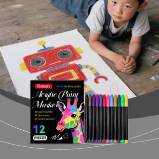 Noteory Colorful Markers: Vibrant, Opaque, and Durable for H