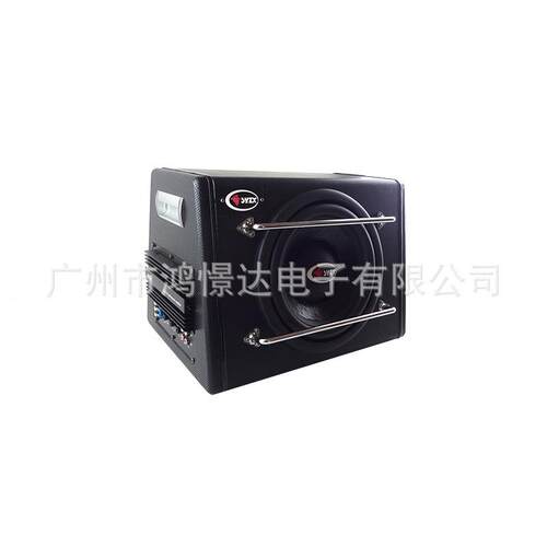 汽车音响喇叭少爷仔 V10 10寸有源低音柜 仿皮 带功放10寸喇叭