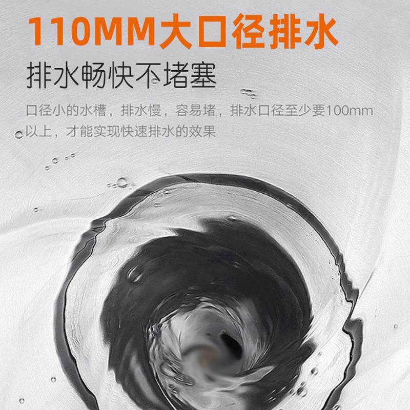 SINK工厂廚房双槽不锈钢水槽一体特厚304双盆洗菜盆拉丝